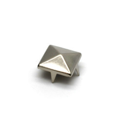 Borchia Piramide Metal (12x12mm) Alette