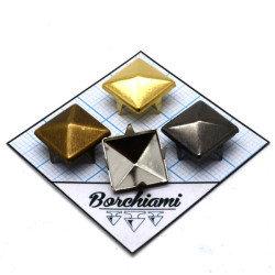 Borchia Piramide Metal (12x12mm) Alette 2