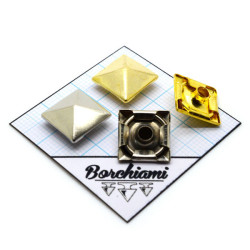 Borchia Piramide Metal (12x12mm) Rivetto 2