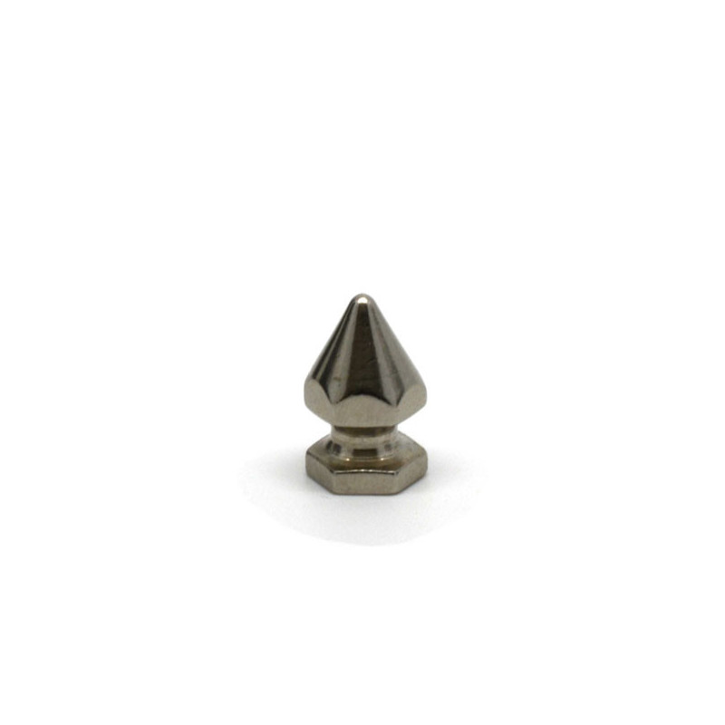 Borchia killer esagonale in metallo con vite (Altezza 10 mm)