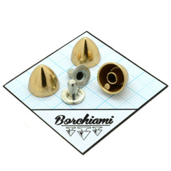 Borchia Cono Bombato Metal (11x10) Rivetto 2